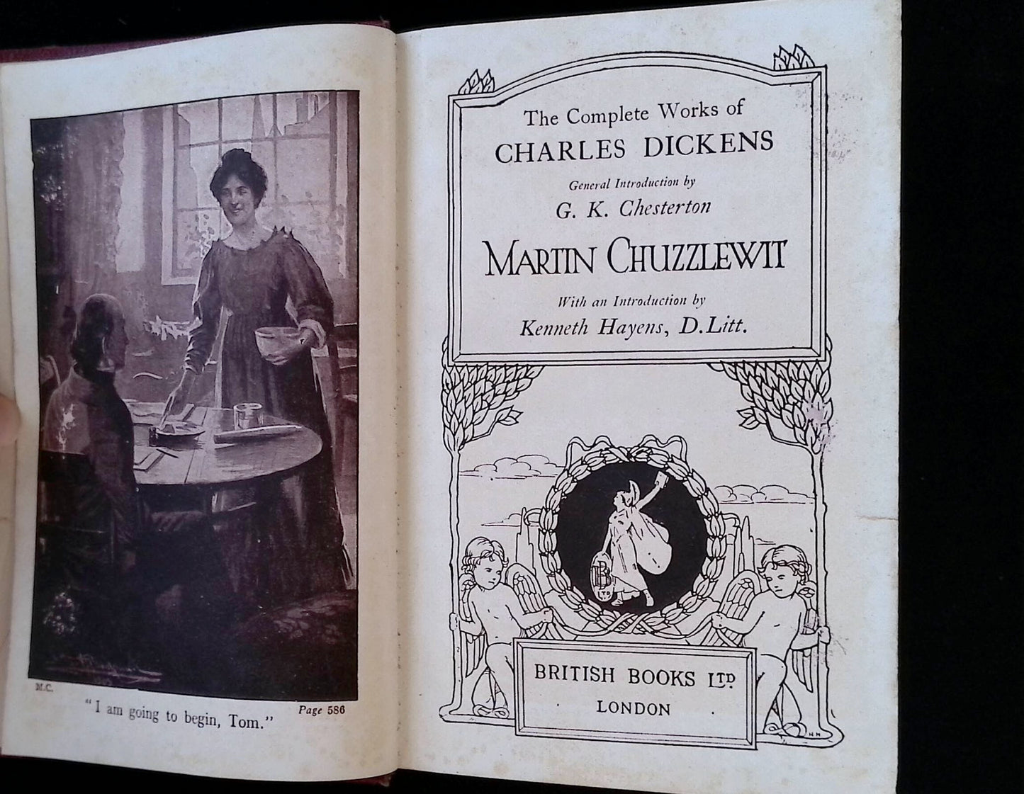 Twenty-four volume set of The Complete Works of Charles Dickens (Oliver Twist volume not present)