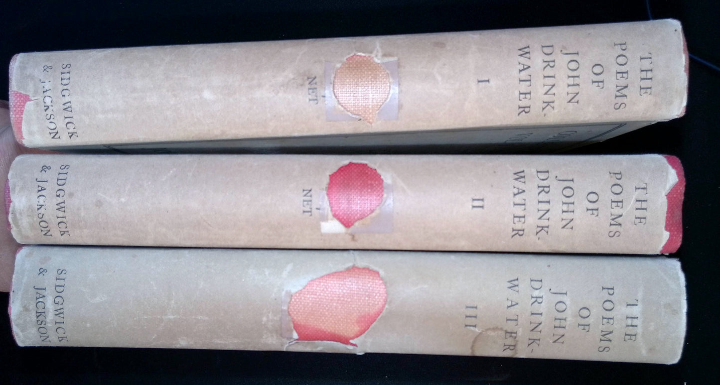 The Collected Poems of John Drinkwater, 1908-1937, Three Volumes, First Edition