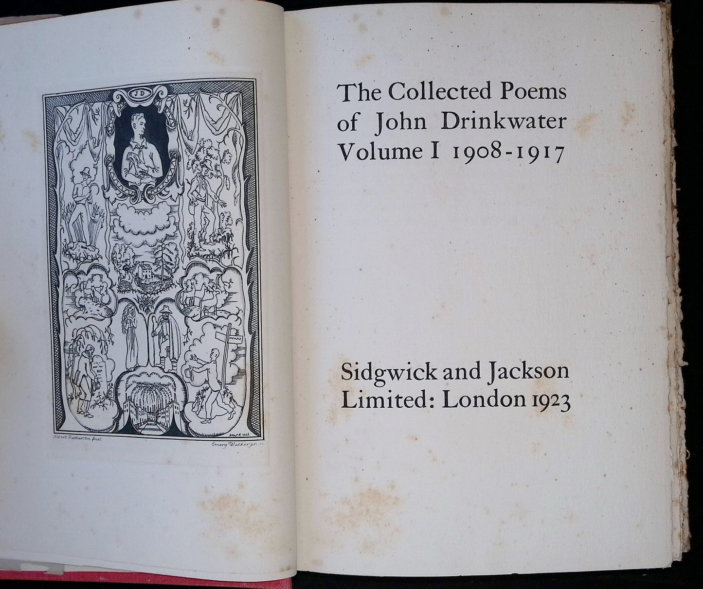 The Collected Poems of John Drinkwater, 1908-1937, Three Volumes, First Edition