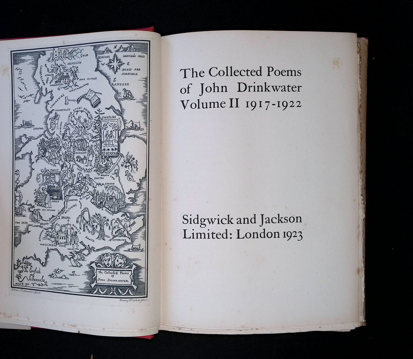 The Collected Poems of John Drinkwater, 1908-1937, Three Volumes, First Edition