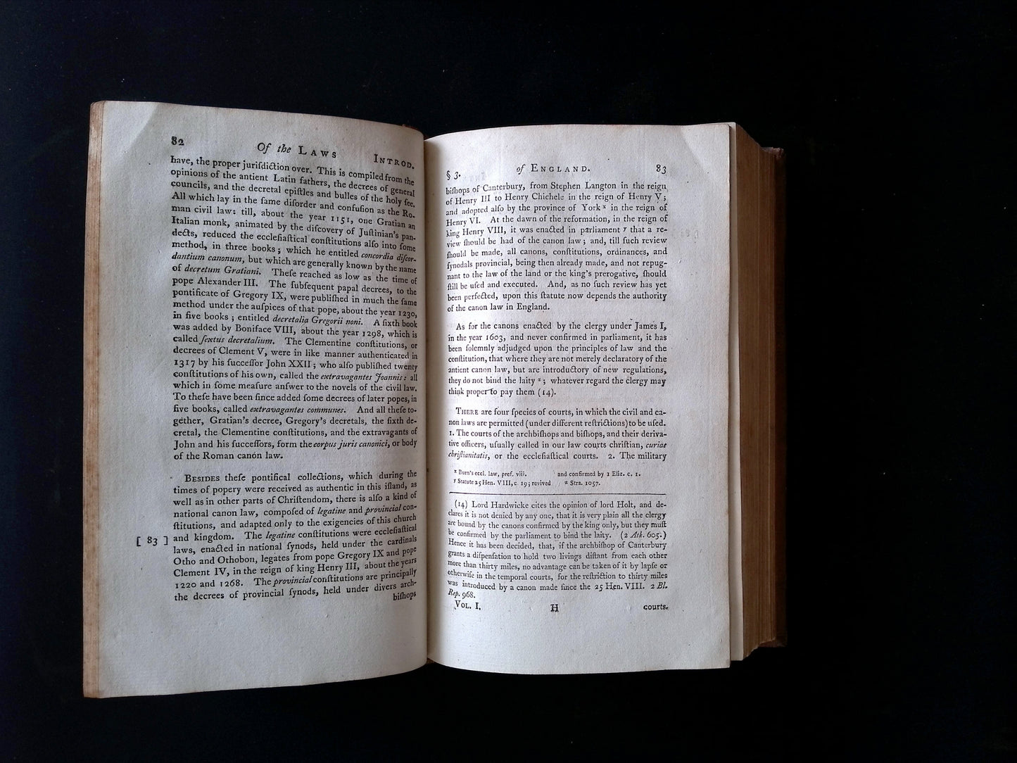 Commentaries on the Laws of England in Four Books (3 VOLUMES ONLY)
