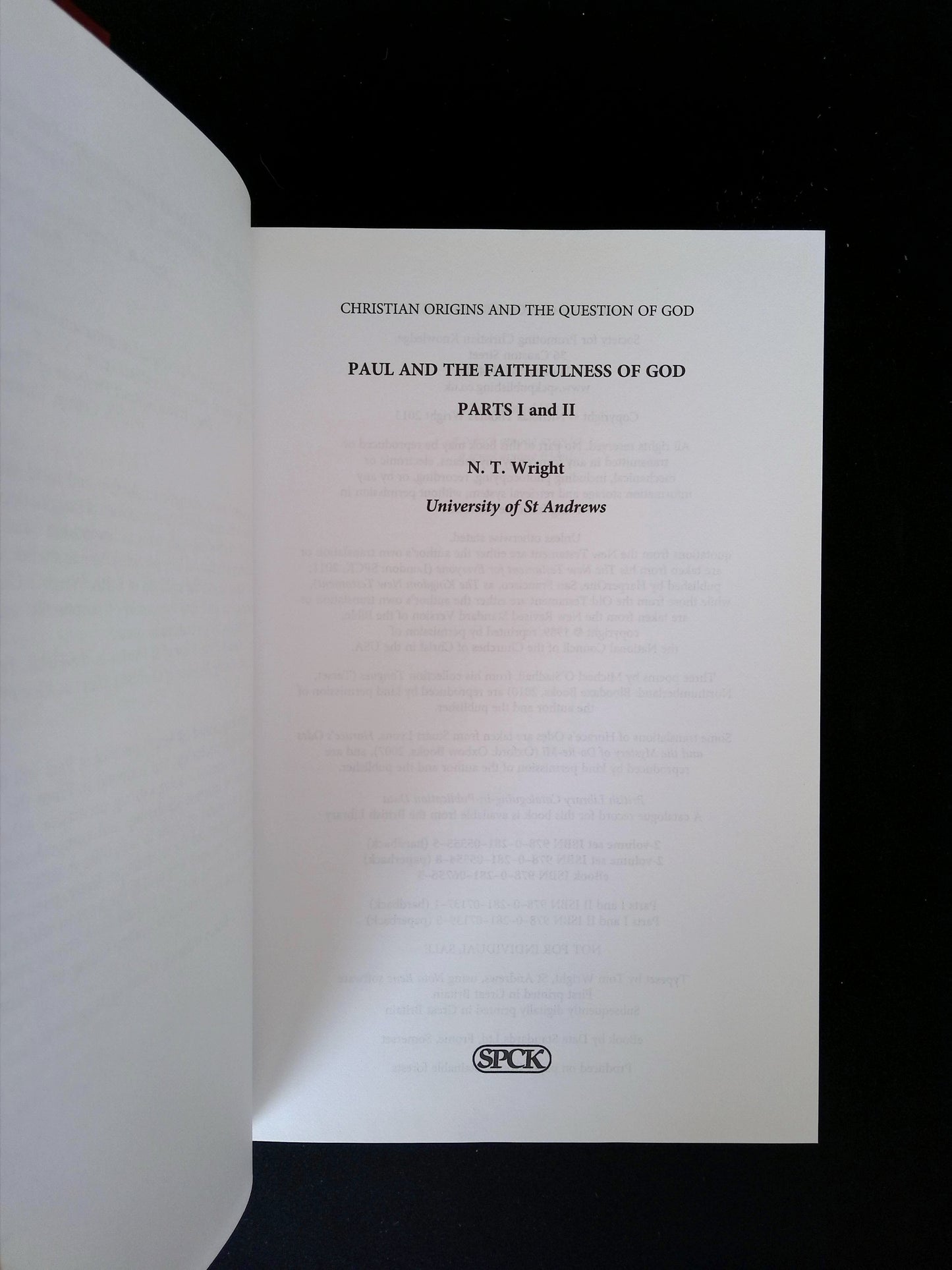 Paul and the Faithfulness of God