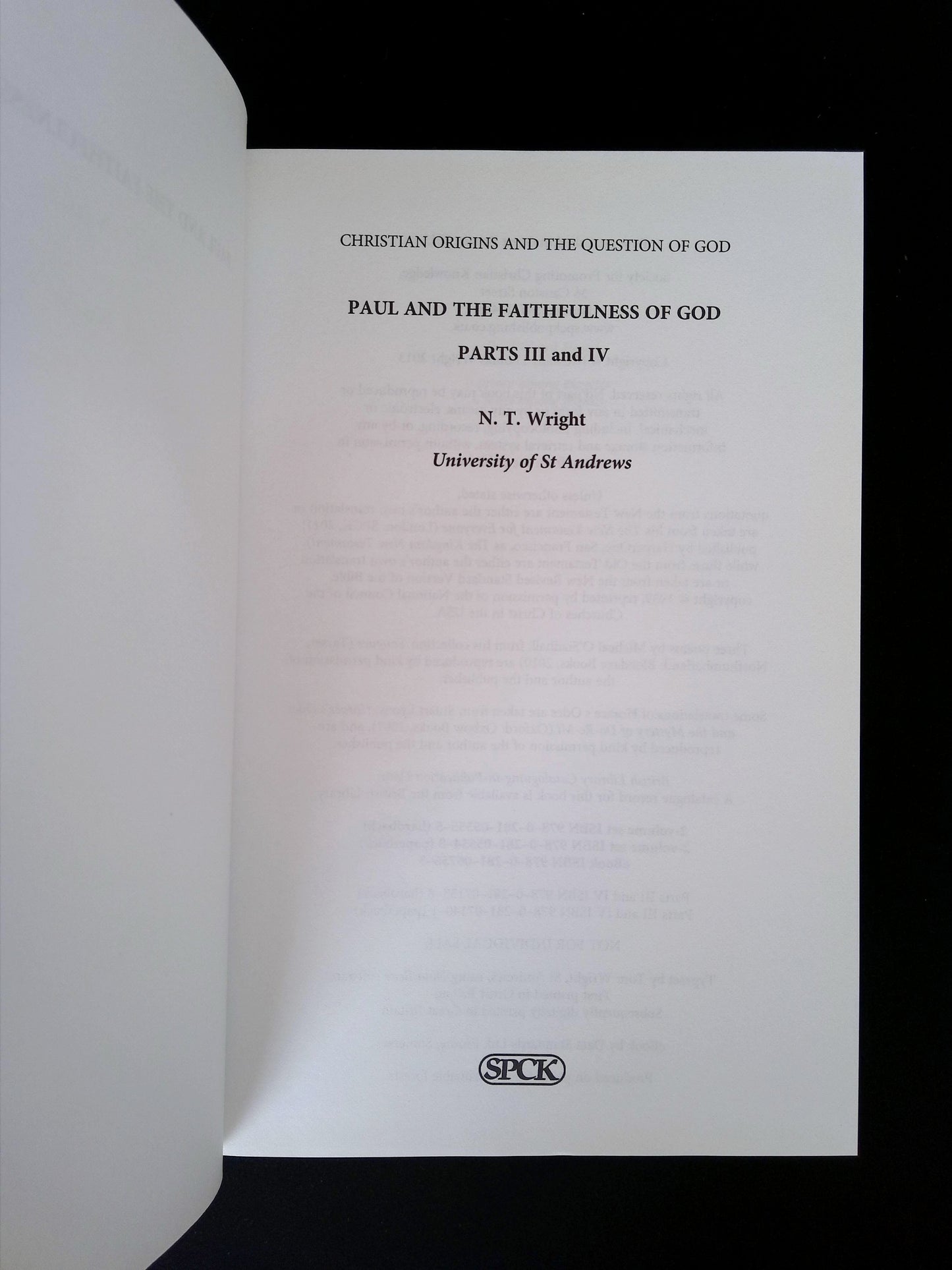 Paul and the Faithfulness of God