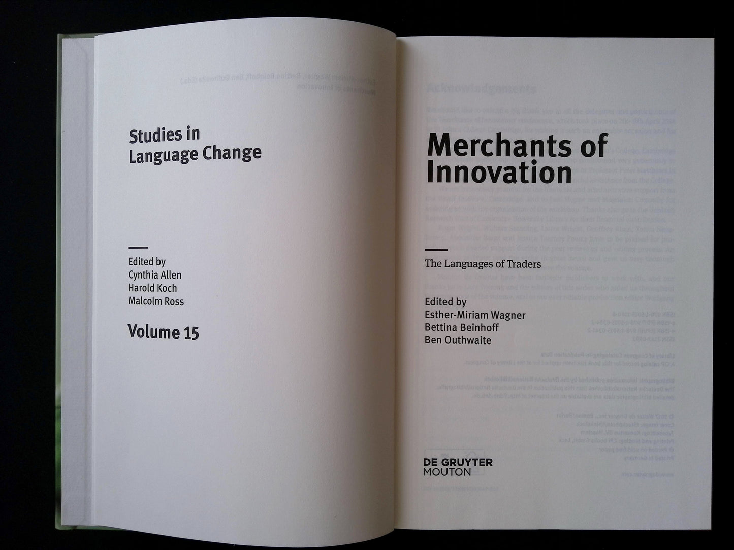 Merchants of Innovation: The Languages of Traders