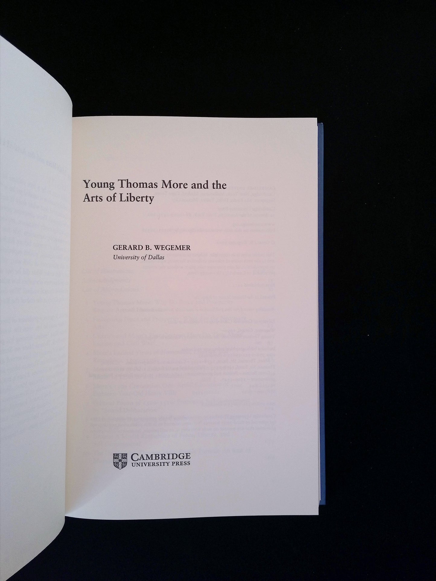 Young Thomas More and the Arts of Liberty