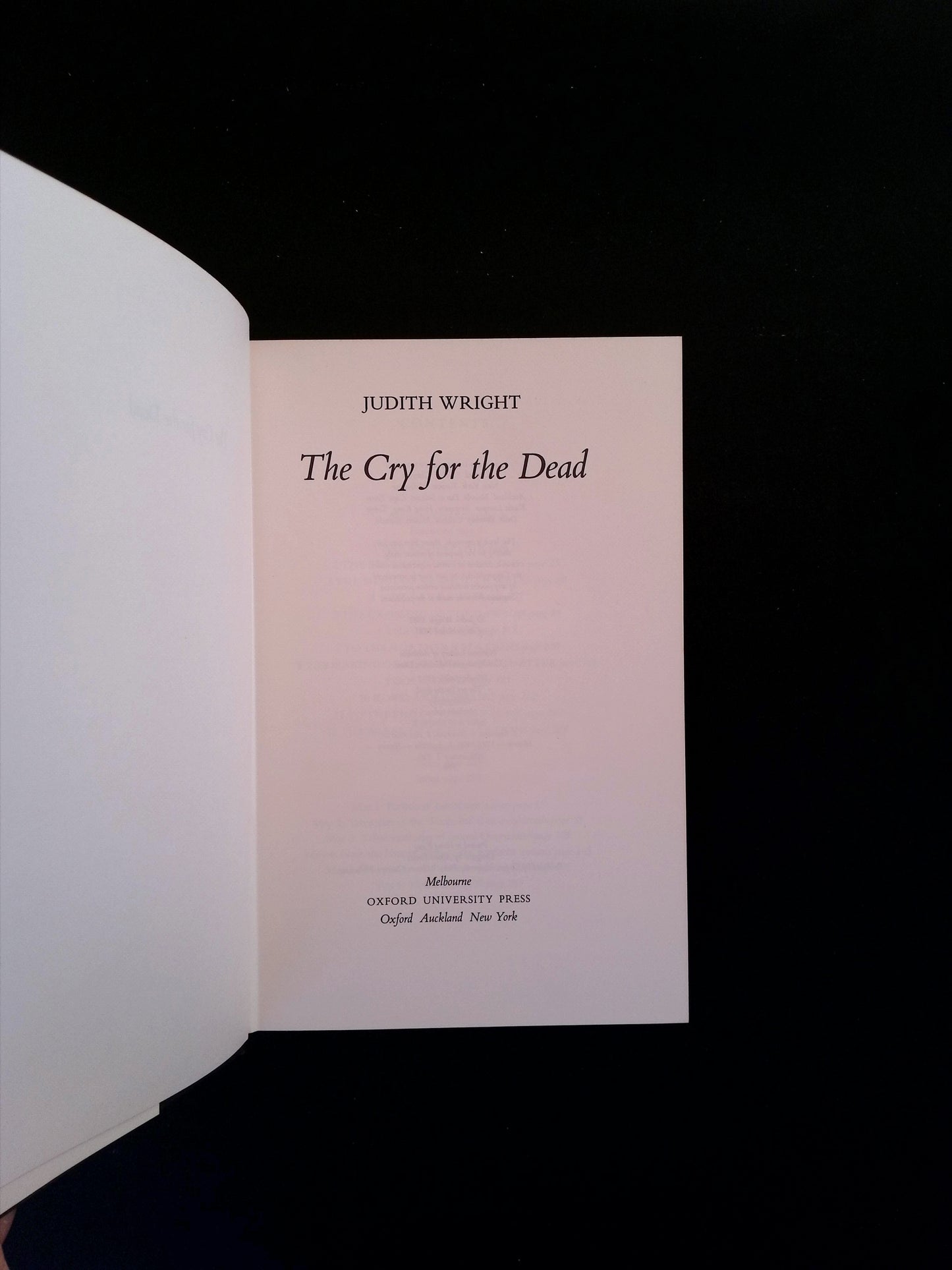 The Cry for the Dead