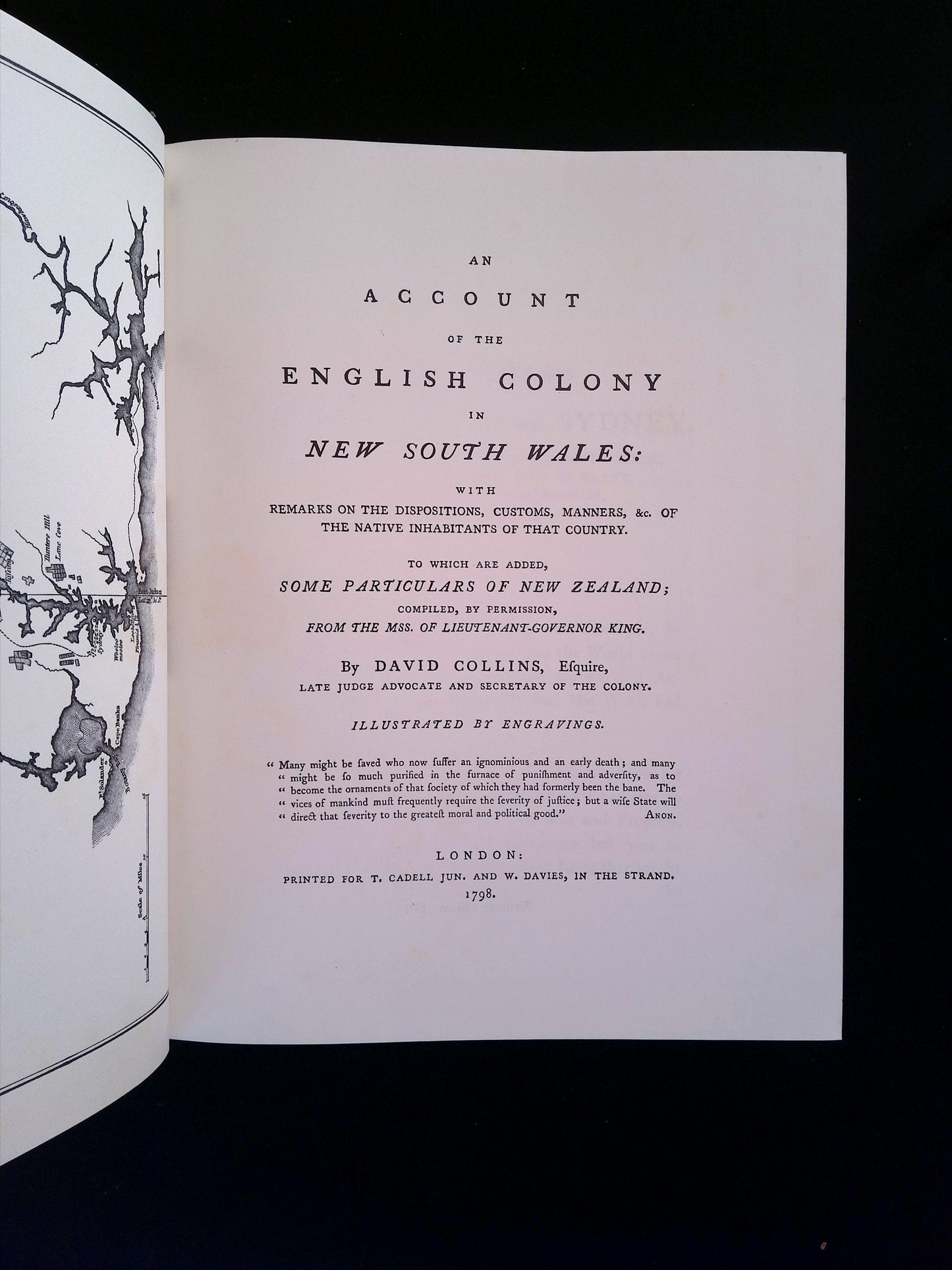 An Account of the English Colony in New South Wales: With Remarks on the Dispositions, Customs, Manners, &c. of the Native Inhabitants of that Country. To Which are Added Some Particulars of New Zealand. (Two Volumes)