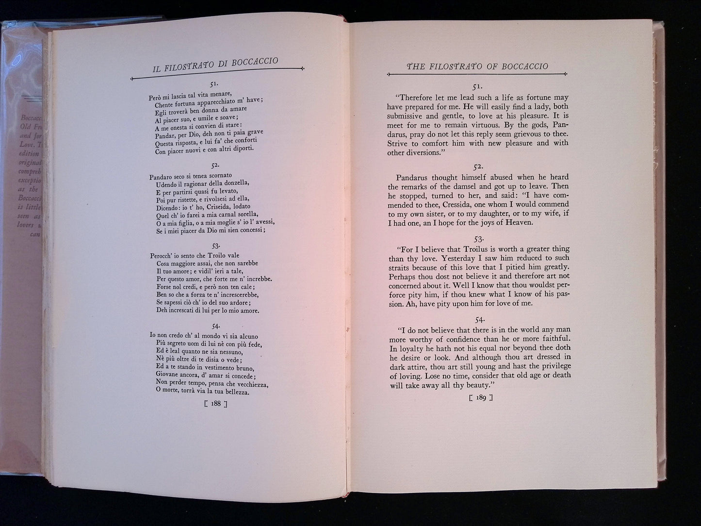 The Filostrato of Giovanni Boccaccio
