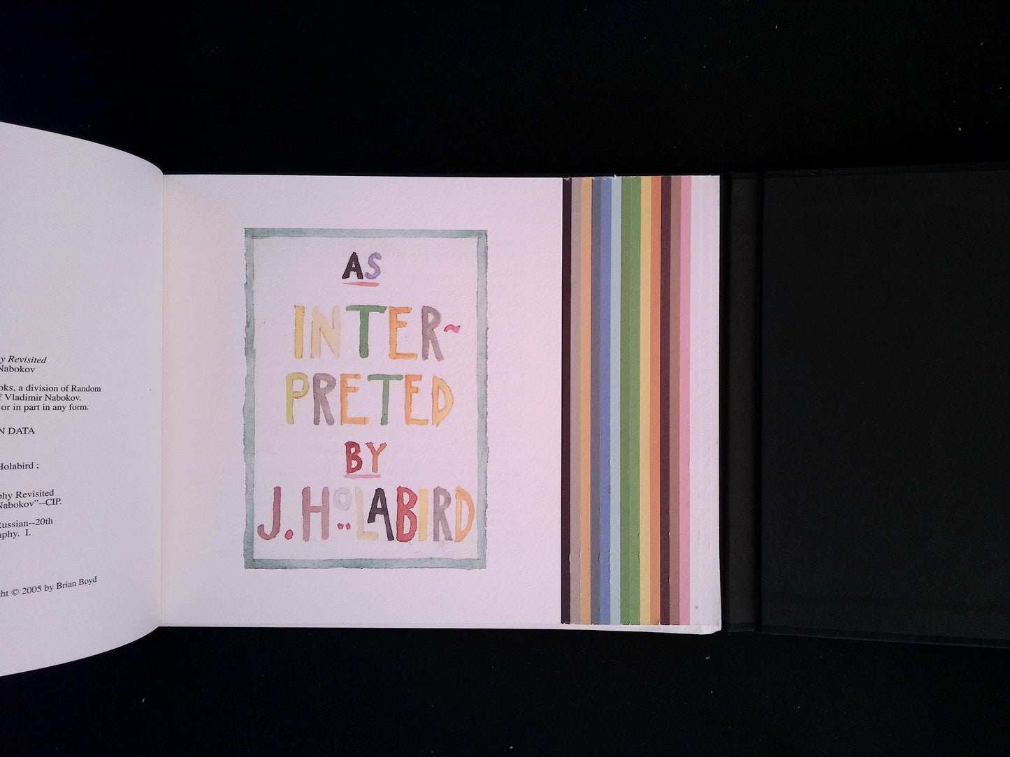 Vladimir Nabokov: Alphabet in Color / Colour