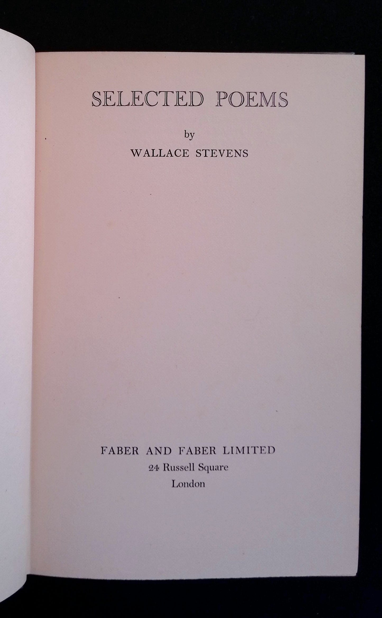 Selected Poems